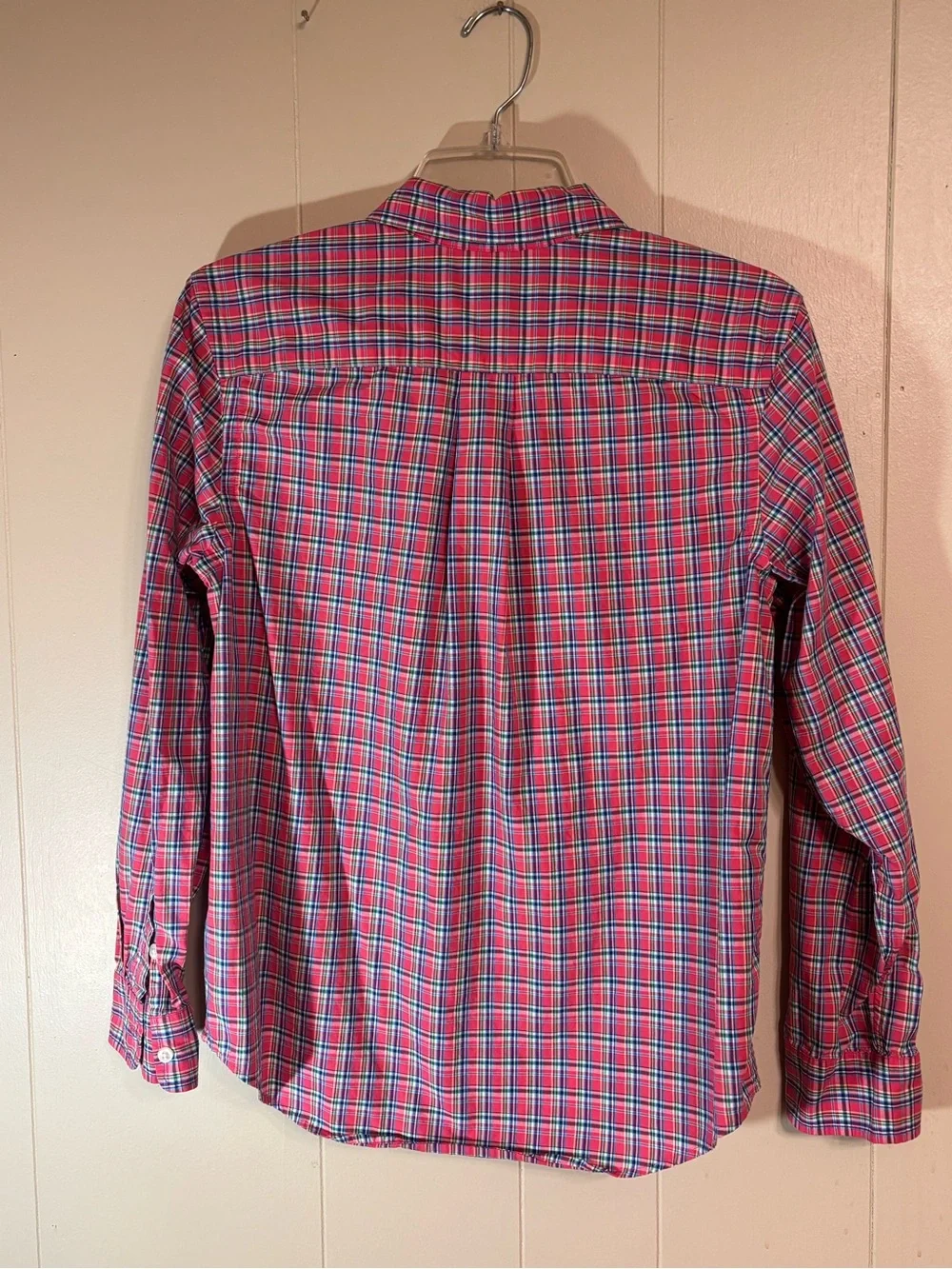 Ralph Lauren red and Blue Plaid Button-Down Shirt